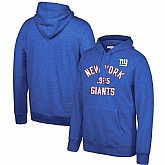 New York Giants Mitchell & Ness Team History Pullover Hoodie Blue,baseball caps,new era cap wholesale,wholesale hats